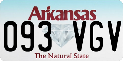 AR license plate 093VGV