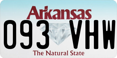 AR license plate 093VHW