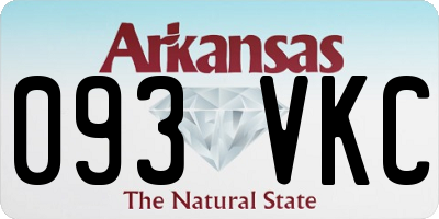 AR license plate 093VKC