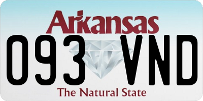 AR license plate 093VND