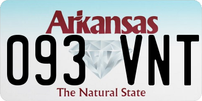 AR license plate 093VNT