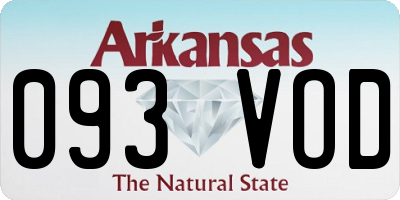 AR license plate 093VOD
