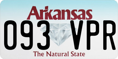 AR license plate 093VPR
