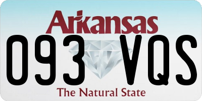 AR license plate 093VQS