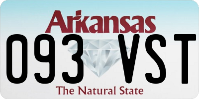 AR license plate 093VST