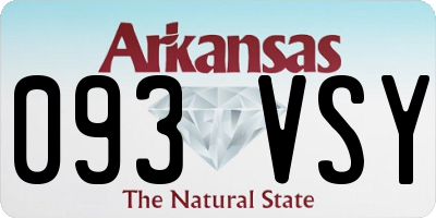 AR license plate 093VSY