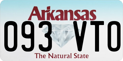 AR license plate 093VTO