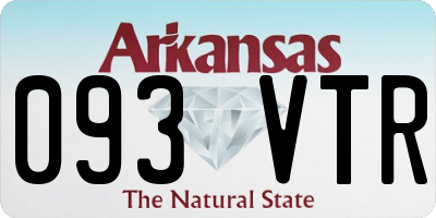 AR license plate 093VTR