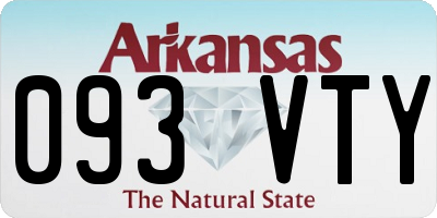 AR license plate 093VTY