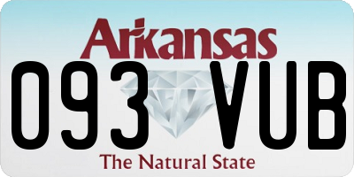 AR license plate 093VUB