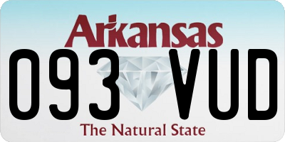 AR license plate 093VUD