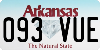 AR license plate 093VUE