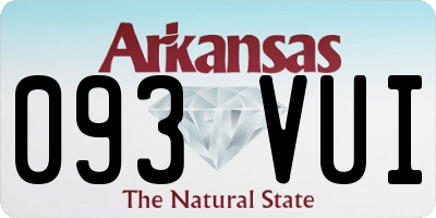 AR license plate 093VUI