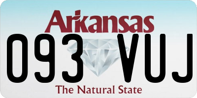 AR license plate 093VUJ