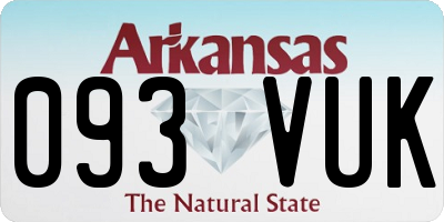 AR license plate 093VUK