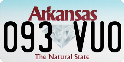 AR license plate 093VUO