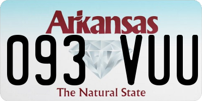 AR license plate 093VUU