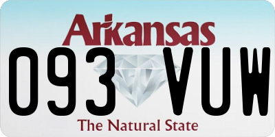 AR license plate 093VUW
