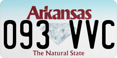 AR license plate 093VVC