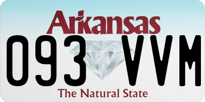 AR license plate 093VVM