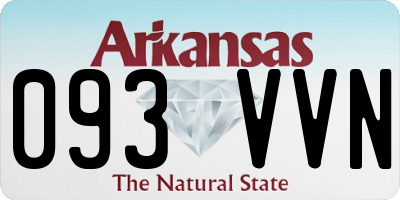 AR license plate 093VVN