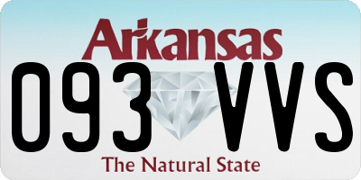 AR license plate 093VVS