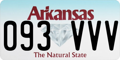 AR license plate 093VVV