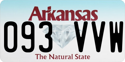 AR license plate 093VVW