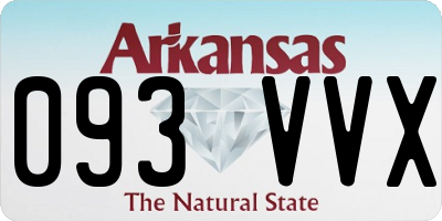 AR license plate 093VVX