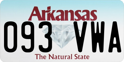 AR license plate 093VWA