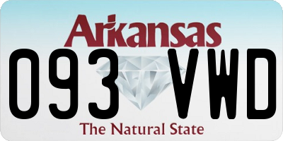AR license plate 093VWD