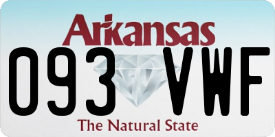 AR license plate 093VWF