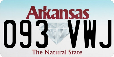 AR license plate 093VWJ