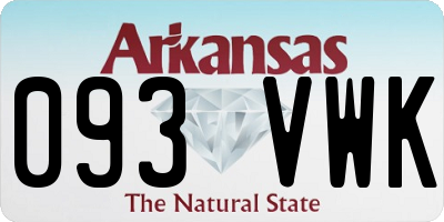 AR license plate 093VWK