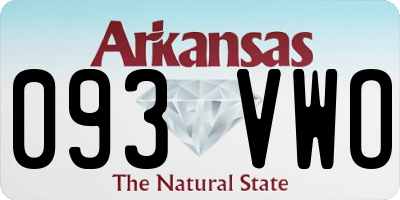 AR license plate 093VWO