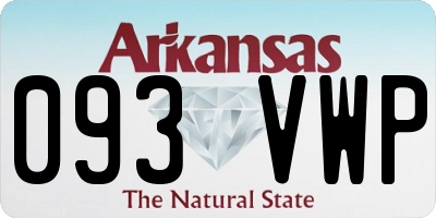 AR license plate 093VWP