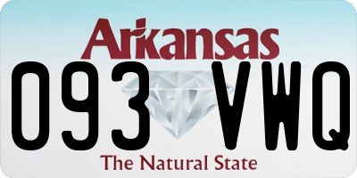 AR license plate 093VWQ