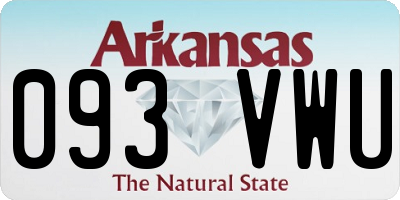 AR license plate 093VWU