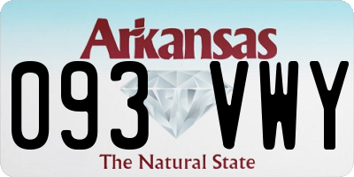 AR license plate 093VWY