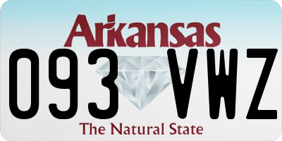 AR license plate 093VWZ