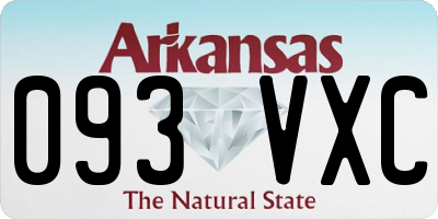 AR license plate 093VXC