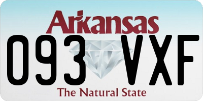 AR license plate 093VXF