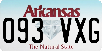 AR license plate 093VXG