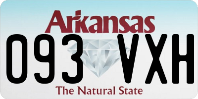 AR license plate 093VXH