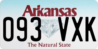 AR license plate 093VXK