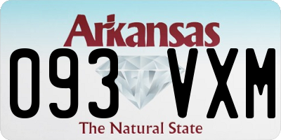 AR license plate 093VXM