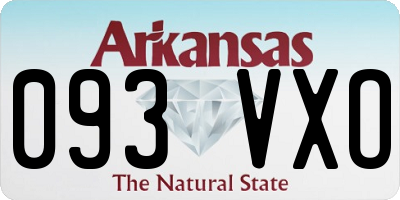 AR license plate 093VXO