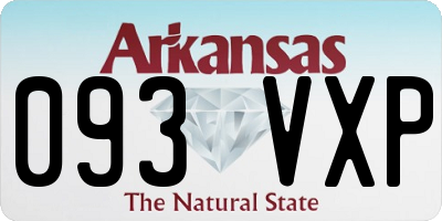 AR license plate 093VXP