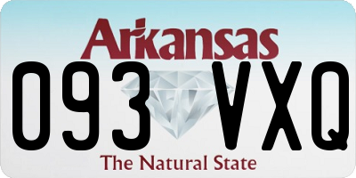 AR license plate 093VXQ