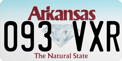 AR license plate 093VXR